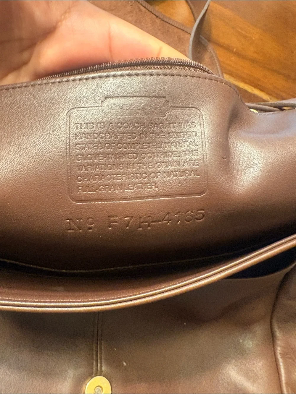 Coach vibtage Bedford flap